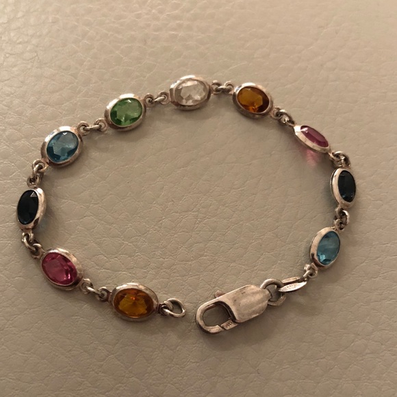 Milor Jewelry - Milor sterling silver multicolored stones bracelet